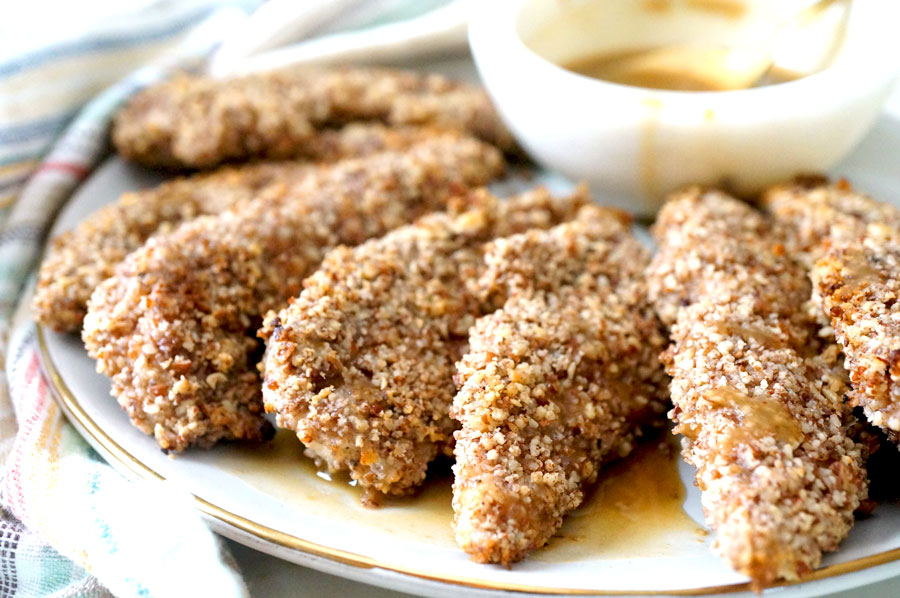 Pecan Crusted Chicken Tenders with Maple Dijon Dipping ...