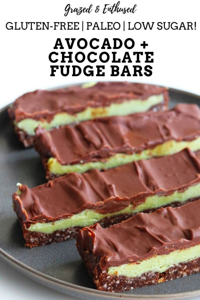 AVOCADO CHOCOLATE FUDGE BARS