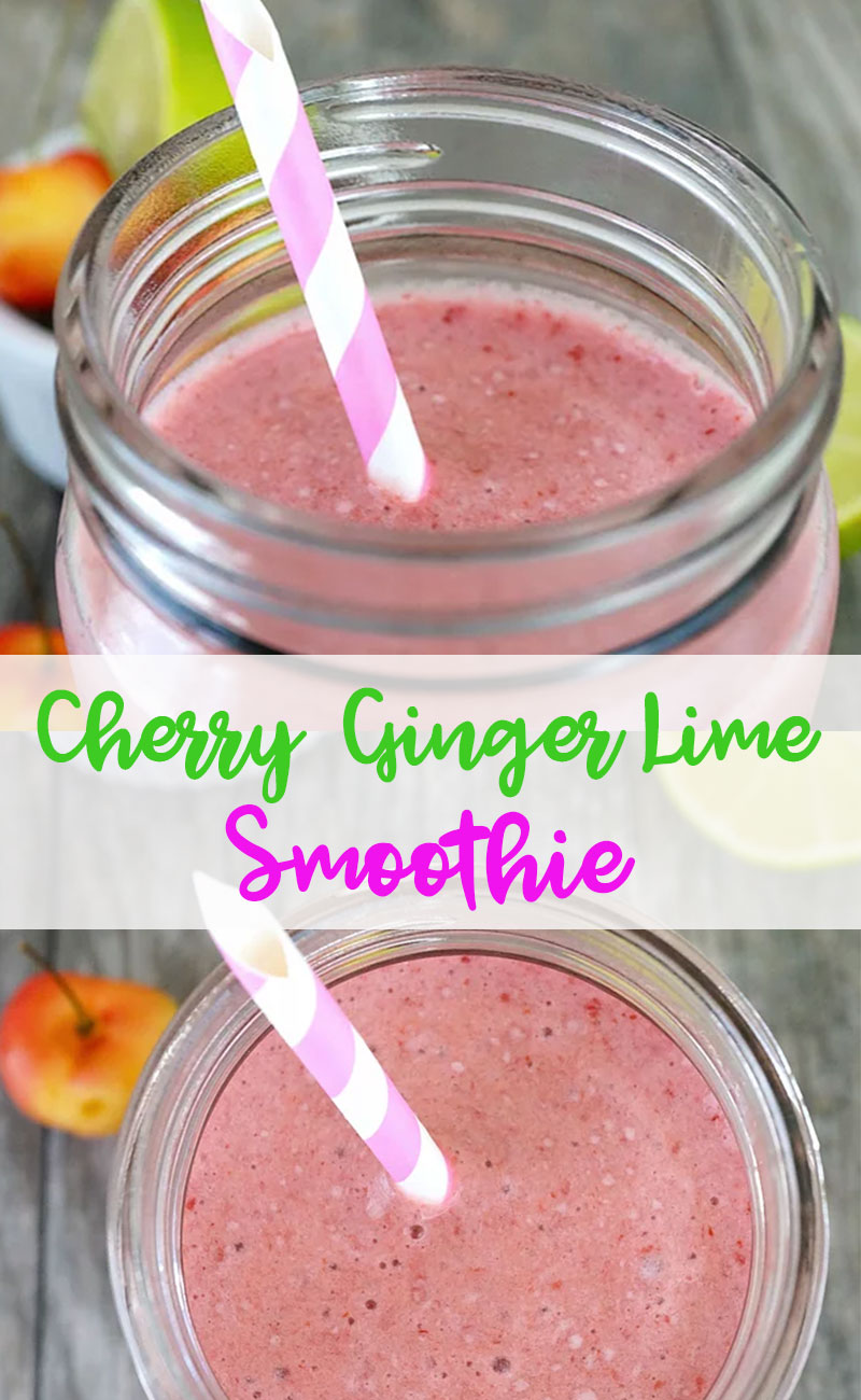 cherry ginger lime smoothie