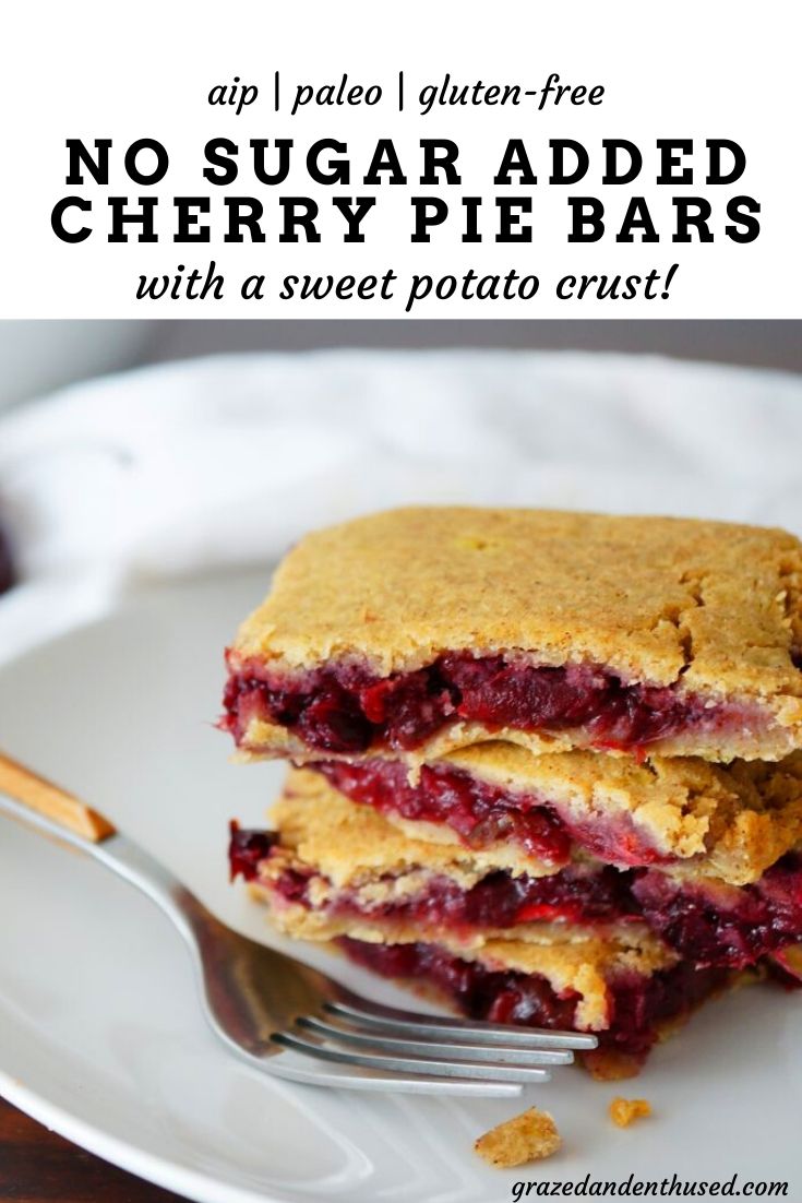 paleo cherry pie bars