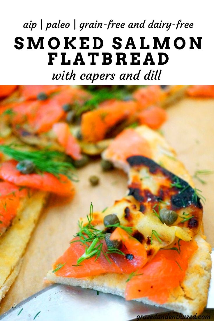 smoked salmon flatbread