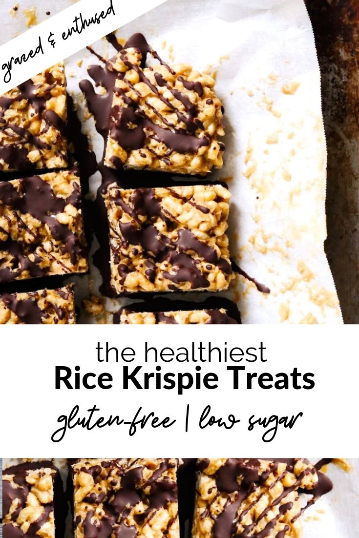 Healthy Rice Krispie Treats - Grazed & Enthused