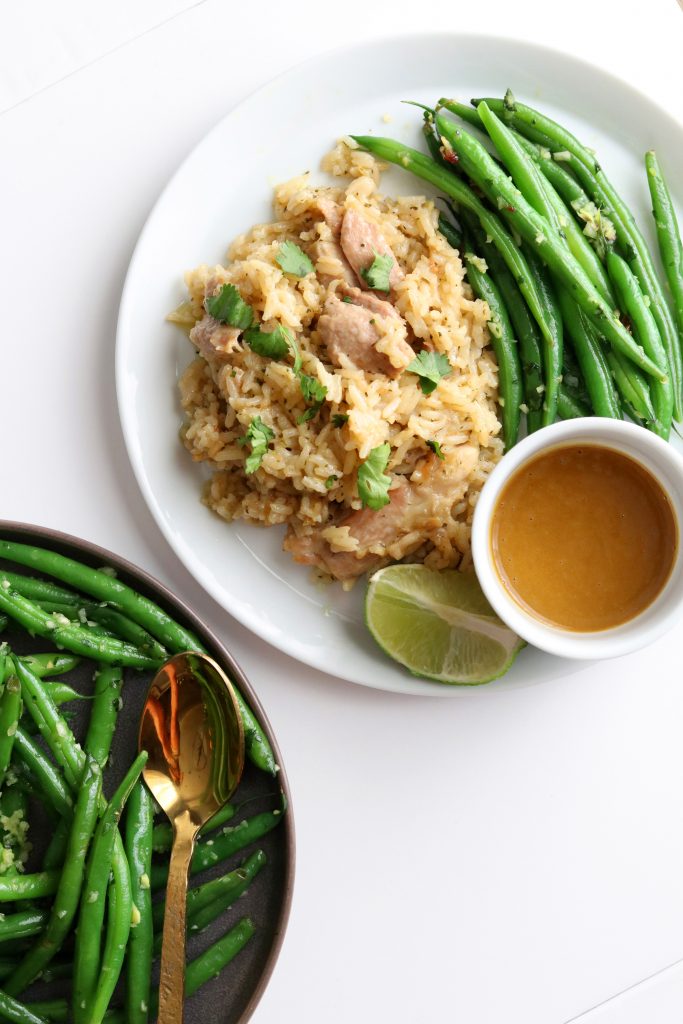 one pot chicken and coconut rice