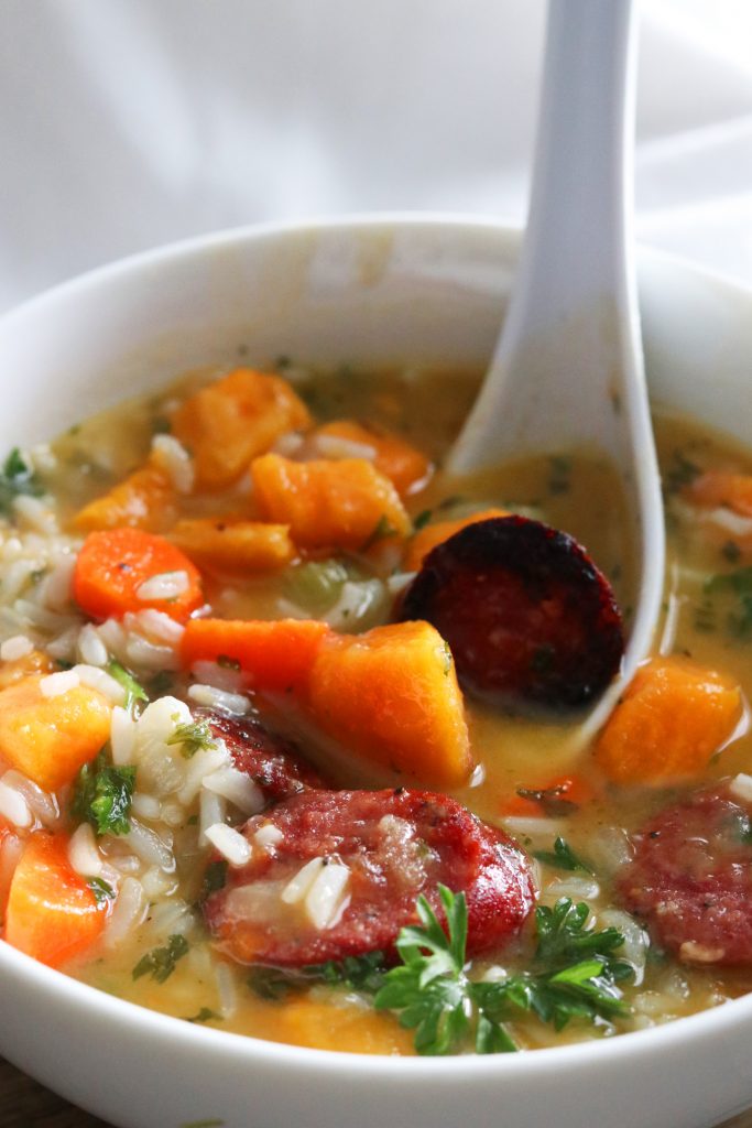 Sausage & Rice Soup - Gluten Free