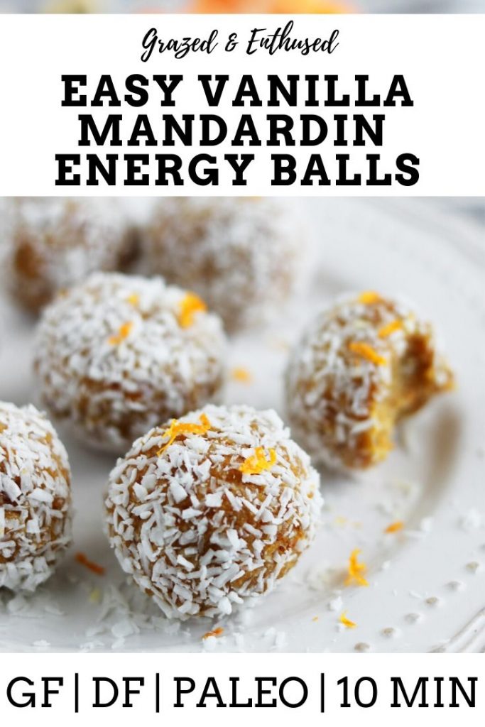 Vanilla Mandarin Energy Balls