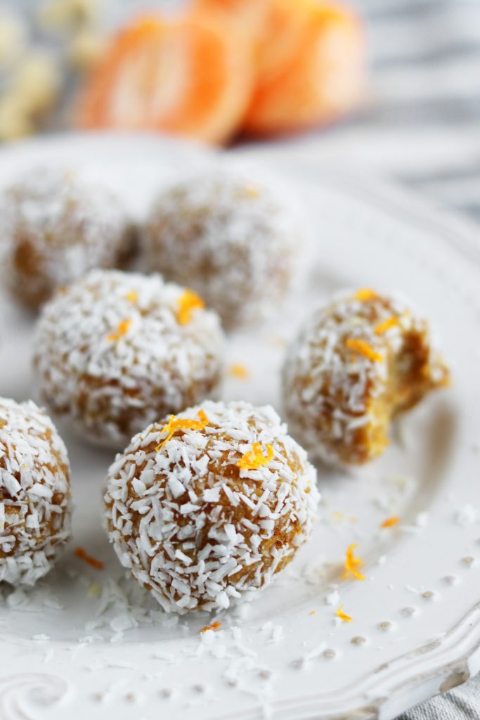 Paleo Vanilla Mandarin Energy Balls