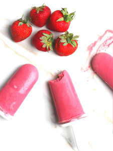 Dairy Free Strawberry Yogurt Pops - Grazed and Enthused - Gluten Free