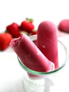 Dairy Free Strawberry Yogurt Pops - Grazed and Enthused - Gluten Free