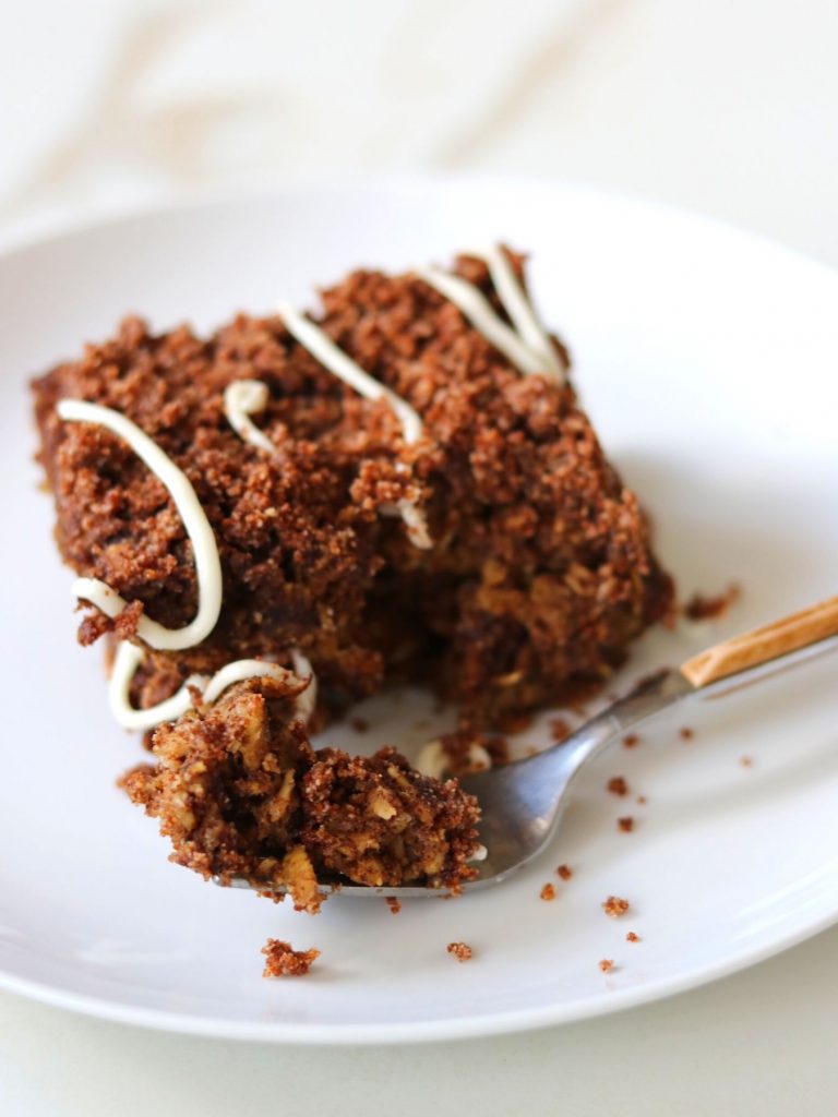 Gluten Free Coffee Cake Baked Oatmeal - Grazed and Enthused