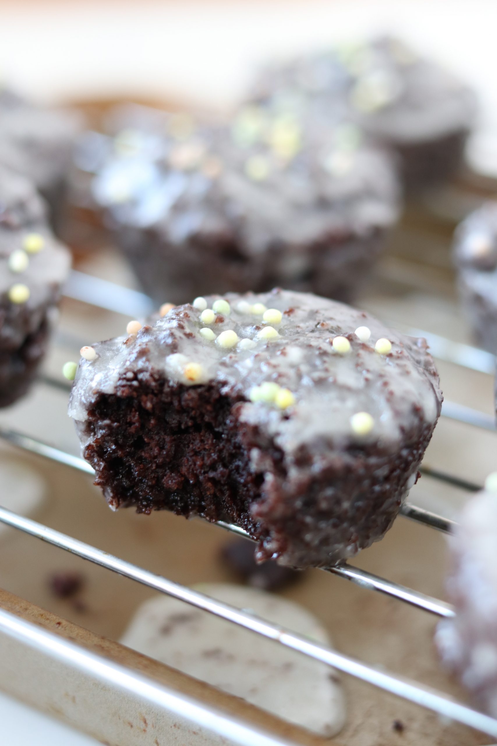 Grain Free Chocolate Glazed Muffins