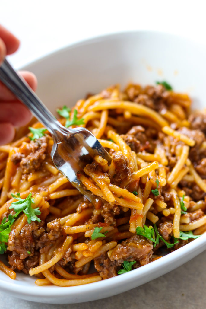 Instant Pot Spaghetti and Meat Sauce