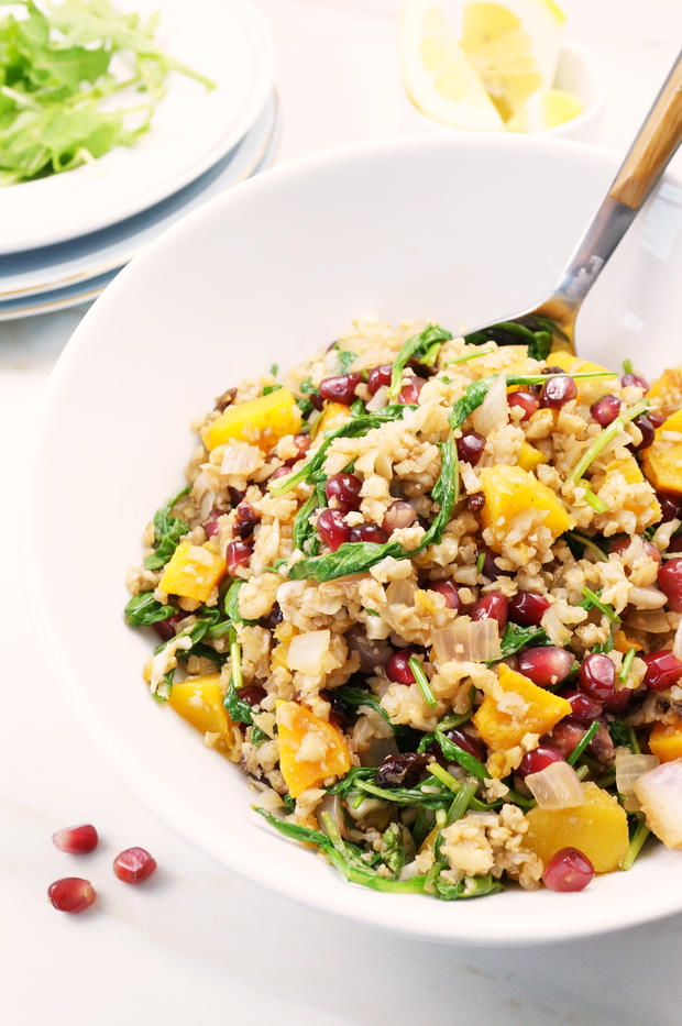 butternut pomegranate salad