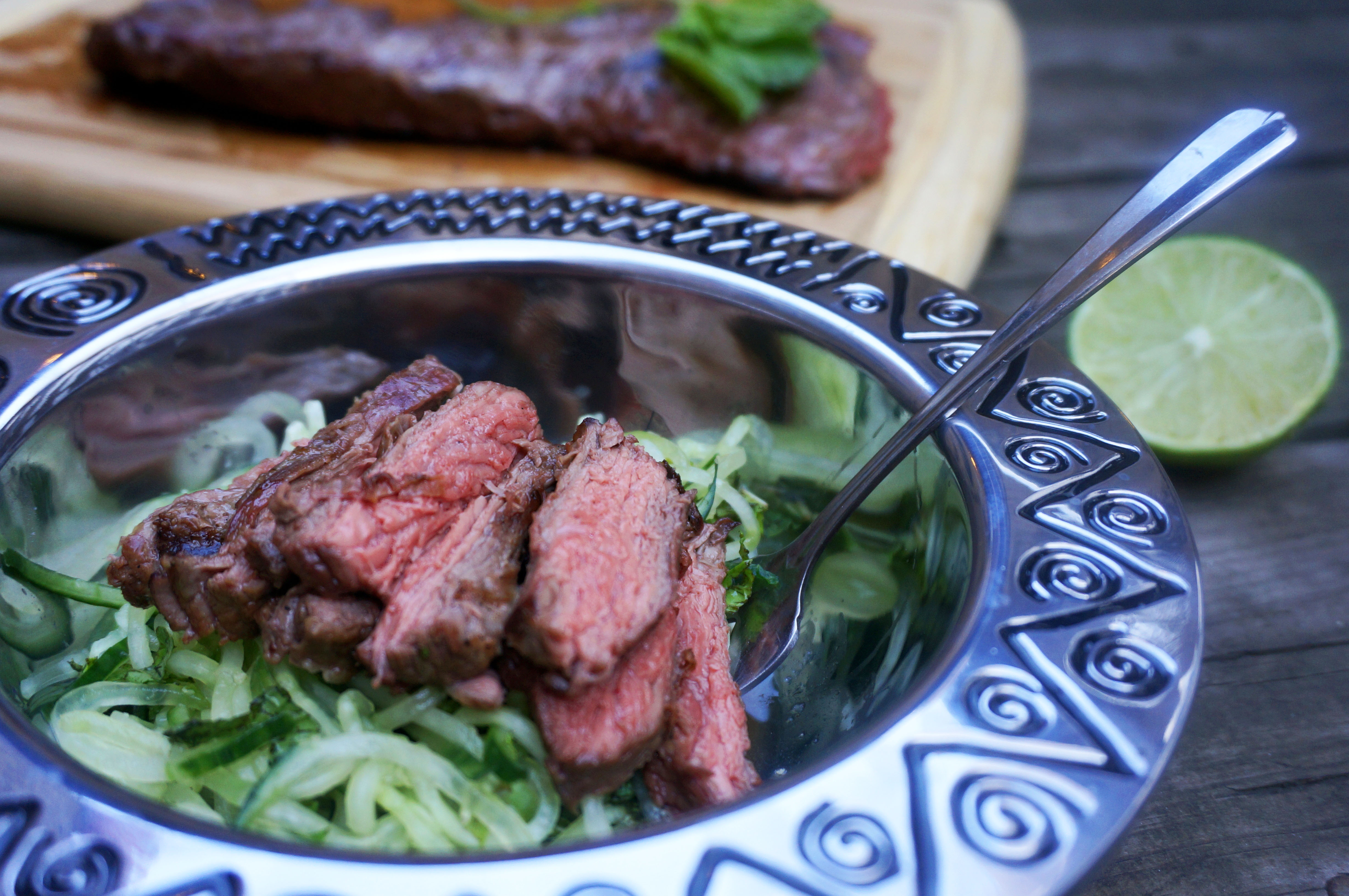 grilled steak bowl paleo