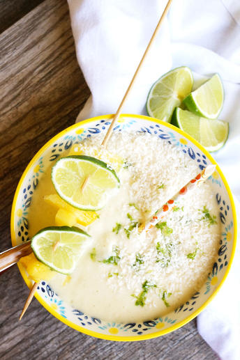 pina colada smoothie bowl - paleo