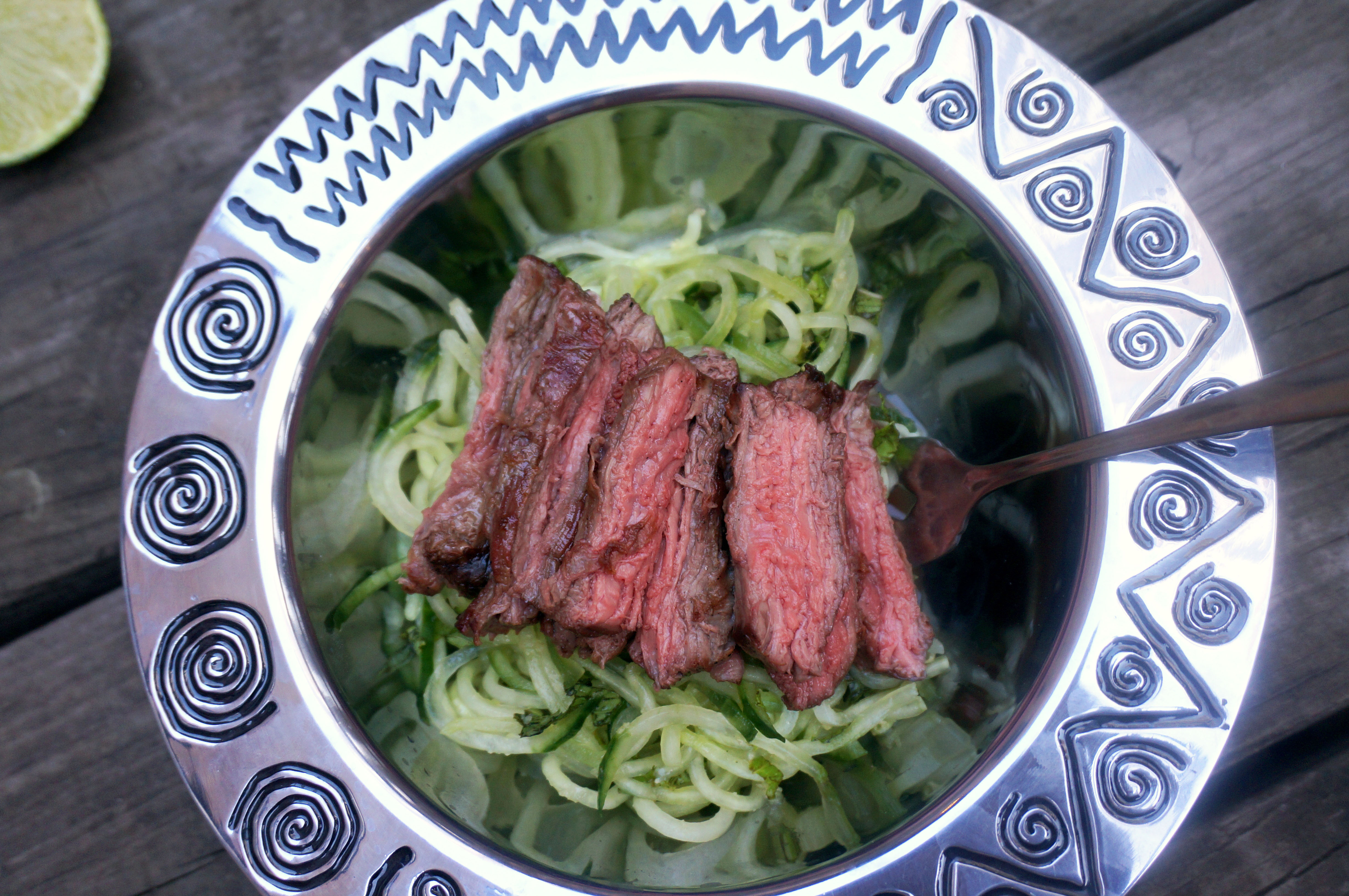 grilled steak bowl paleo